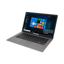 Hyundai HyBook, 14.1" Intel Celeron Laptop, 4GB RAM, 128GB Storage, 2.0MP Webcam, Expandable M.2 SATA SSD Slot, Windows 10 Professional, WiFi - Grey