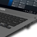 Hyundai HyBook 14.1" Celeron Laptop, 8GB RAM, 128GB SSD, Front Webcam, RJ45, Windows 10 Home, WiFi, Space Grey