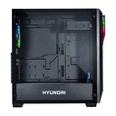 Gabinete Hyundai Inferno con Fuente 650W Plus Bronze
