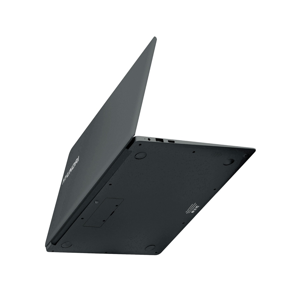 Hyundai HyBook, 14.1" Intel Celeron Laptop, 4GB RAM, 128GB Storage, 2.0MP Webcam, Expandable M.2 SATA SSD Slot, Windows 10 Home S Mode, WiFi - Grey