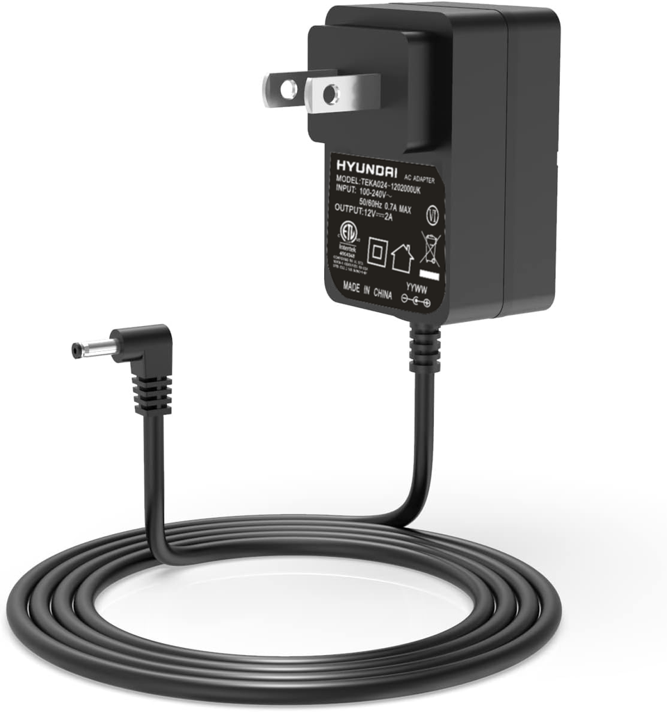 Hyundai US Laptop Replacement Charger Adapter | 12V 2A