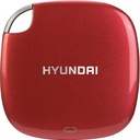Hyundai 256GB Ultra-Portable Data Storage, Fast External SSD, PC/MAC/Mobile - USB-C to C, USB-A to C, Dual Cable Included, Up to 450MB/s - Gen USB 3.1, Red
