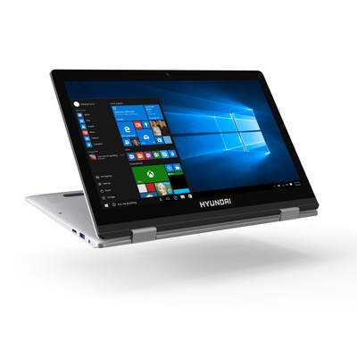 [HTLF13INC4Z1ES/NEW]  HYUNDAI HyFlip 13.3" 2 in 1 Laptop Celeron N3350 | 4GB | 64GB | Win 10 Pro