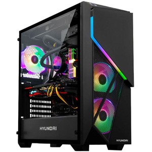 [HTINFCPS650W/NEW] Hyundai Inferno ATX Mid Tower Gaming Computer Case I RGB Fans
